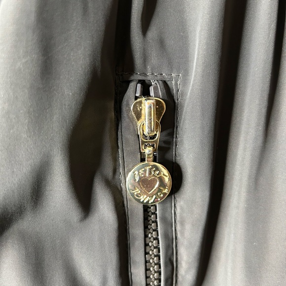 Betsey Johnson Brown Ruffle Edge Coat Size XS *missing hood button - Picture 9 of 16